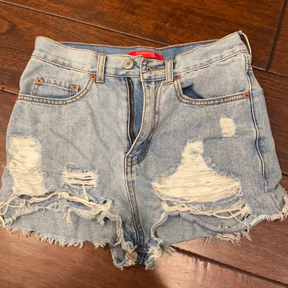 Caffeine Ripped Shorts Size Small